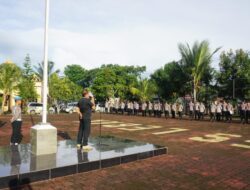 Kasihumas Polres Lebak IPTU Aminarto Berikan Sosialisasi Literasi Digital kepada Personil saat Apel Pagi