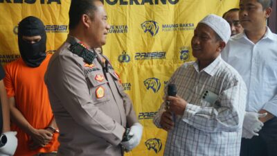 Desa Mekarsari Apresiasi Quick Respon Polsek Rajeg dalam Ungkap Kasus Pencurian dengan Kekerasan