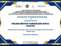 KPPN Tipe A1 Tangerang Beri Dua Penghargaan Kepada Polres Metro Tangerang Kota